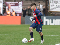 Matias Reali of San Lorenzo plays during the match between Platense and San Lorenzo as part of Liga Profesional 2024 at Estadio ''Ciudad de...