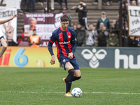 Gaston Campi of San Lorenzo is in action during the match between Platense and San Lorenzo as part of Liga Profesional 2024 at Estadio ''Ciu...