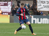 Gaston Campi of San Lorenzo is in action during the match between Platense and San Lorenzo as part of Liga Profesional 2024 at Estadio ''Ciu...