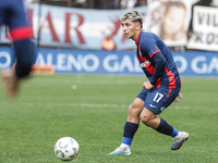 Elian Irala of San Lorenzo is in action during the match between Platense and San Lorenzo as part of Liga Profesional 2024 at Estadio ''Ciud...