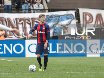 Santiago Sosa of San Lorenzo plays during the match between Platense and San Lorenzo as part of Liga Profesional 2024 at Estadio ''Ciudad de...