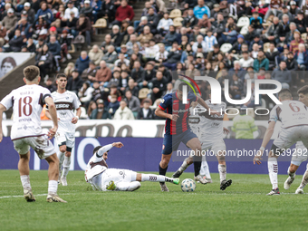 Alexis Cuello of San Lorenzo plays during the match between Platense and San Lorenzo as part of Liga Profesional 2024 at Estadio ''Ciudad de...