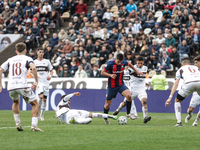 Alexis Cuello of San Lorenzo plays during the match between Platense and San Lorenzo as part of Liga Profesional 2024 at Estadio ''Ciudad de...