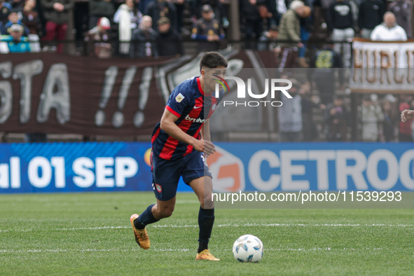 Nahuel Arias of San Lorenzo is in action during the match between Platense and San Lorenzo as part of Liga Profesional 2024 at Estadio ''Ciu...