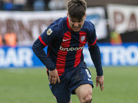 Matias Reali of San Lorenzo plays during the match between Platense and San Lorenzo as part of Liga Profesional 2024 at Estadio ''Ciudad de...