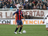 Gonzalo Lujan of San Lorenzo is in action during the match between Platense and San Lorenzo as part of Liga Profesional 2024 at Estadio ''Ci...