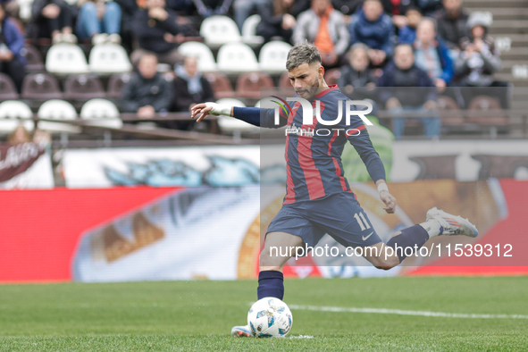 Ivan Leguizamon of San Lorenzo is in action during the match between Platense and San Lorenzo as part of Liga Profesional 2024 at Estadio ''...