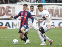 Nicolas Tripichio of San Lorenzo plays during the match between Platense and San Lorenzo as part of Liga Profesional 2024 at Estadio ''Ciuda...