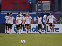 FC Dallas players celebrate after Logan Farrington scores a goal during the MLS match between FC Dallas and Colorado Rapids at Toyota Stadiu...