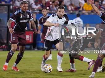 FC Dallas midfielder Asier Illarramendi #14 drives the ball during the MLS match between FC Dallas and Colorado Rapids at Toyota Stadium in...