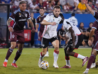 FC Dallas midfielder Asier Illarramendi #14 drives the ball during the MLS match between FC Dallas and Colorado Rapids at Toyota Stadium in...