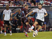 FC Dallas midfielder Asier Illarramendi #14 and Colorado Rapids forward Rafael Navarro #9 battle for the ball during the MLS match between F...