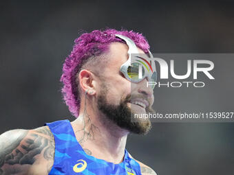 Rodrigues Goncalves Vinicius of Brazil in action in Men's 100m - T63 Round 1 during the Paris 2024 Paralympic Games at Stade de France on Se...