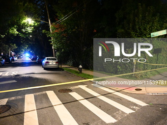 A 62-year-old male is shot on Taylor Street in Staten Island, New York, United States, on September 1, 2024. On Sunday evening on Taylor Str...