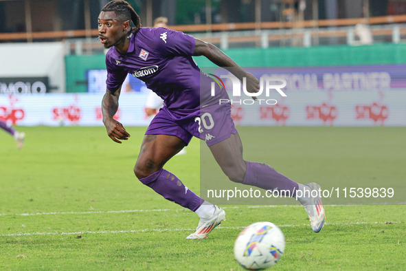 Moise Kean of ACF Fiorentina during the Italian Serie A football match between ACF Fiorentina and A.C. Monza in Florence, Italy, on Septembe...