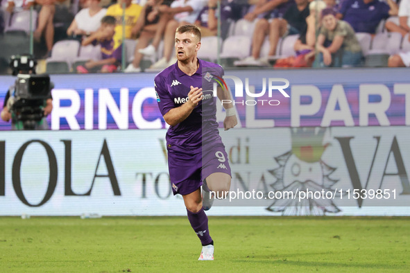 Lucas Beltran of ACF Fiorentina during the Italian Serie A football match between ACF Fiorentina and A.C. Monza in Florence, Italy, on Septe...