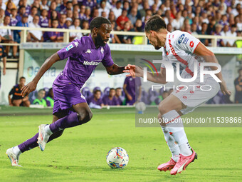 Jonathan Ikone of ACF Fiorentina during the Italian Serie A football match between ACF Fiorentina and A.C. Monza in Florence, Italy, on Sept...