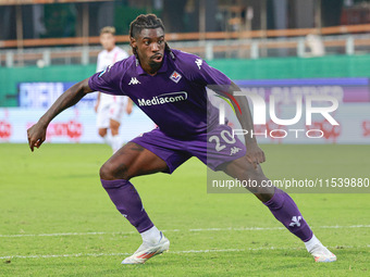 Moise Kean of ACF Fiorentina during the Italian Serie A football match between ACF Fiorentina and A.C. Monza in Florence, Italy, on Septembe...