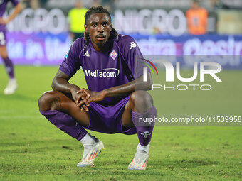 Moise Kean of ACF Fiorentina during the Italian Serie A football match between ACF Fiorentina and A.C. Monza in Florence, Italy, on Septembe...