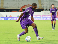 Jonathan Ikone of ACF Fiorentina controls the ball during the Italian Serie A football match between ACF Fiorentina and A.C. Monza in Floren...