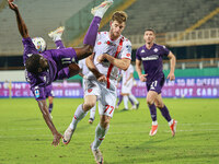 Jonathan Ikone of ACF Fiorentina controls the ball during the Italian Serie A football match between ACF Fiorentina and A.C. Monza in Floren...