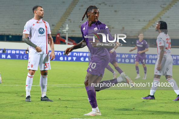 Moise Kean of ACF Fiorentina during the Italian Serie A football match between ACF Fiorentina and A.C. Monza in Florence, Italy, on Septembe...