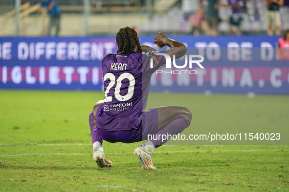 Moise Kean of ACF Fiorentina during the Italian Serie A football match between ACF Fiorentina and A.C. Monza in Florence, Italy, on Septembe...