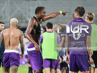 Christian Kouame of ACF Fiorentina during the Italian Serie A football match between ACF Fiorentina and A.C. Monza in Florence, Italy, on Se...