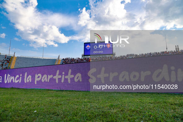 General view inside the Artemio Franchi stadium during the Italian Serie A football match between ACF Fiorentina and A.C. Monza in Florence,...