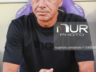 Head Coach Alessandro Nesta of AC Monza looks on during the Italian Serie A football match between ACF Fiorentina and AC Monza in Florence,...