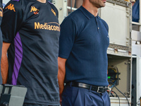 Head Coach Raffaele Palladino of ACF Fiorentina looks on during the Italian Serie A football match between ACF Fiorentina and A.C. Monza in...