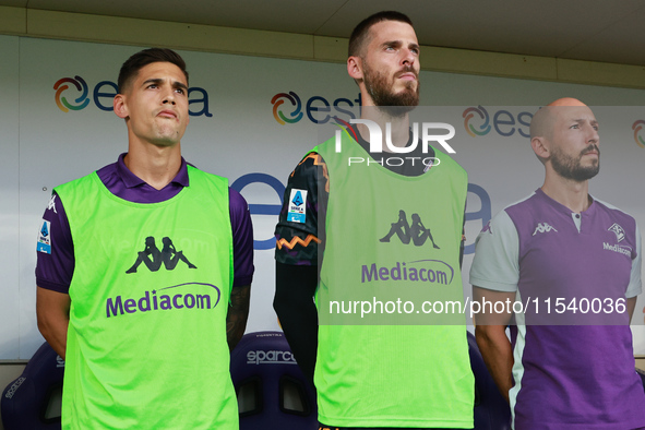 David De Gea of ACF Fiorentina during the Italian Serie A football match between ACF Fiorentina and A.C. Monza in Florence, Italy, on Septem...