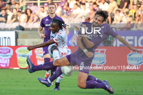 Luca Ranieri of ACF Fiorentina during the Italian Serie A football match between ACF Fiorentina and A.C. Monza in Florence, Italy, on Septem...