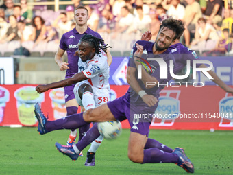 Luca Ranieri of ACF Fiorentina during the Italian Serie A football match between ACF Fiorentina and A.C. Monza in Florence, Italy, on Septem...