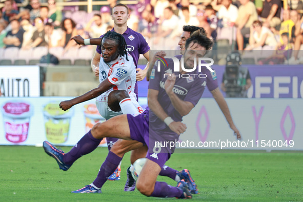 Luca Ranieri of ACF Fiorentina during the Italian Serie A football match between ACF Fiorentina and A.C. Monza in Florence, Italy, on Septem...