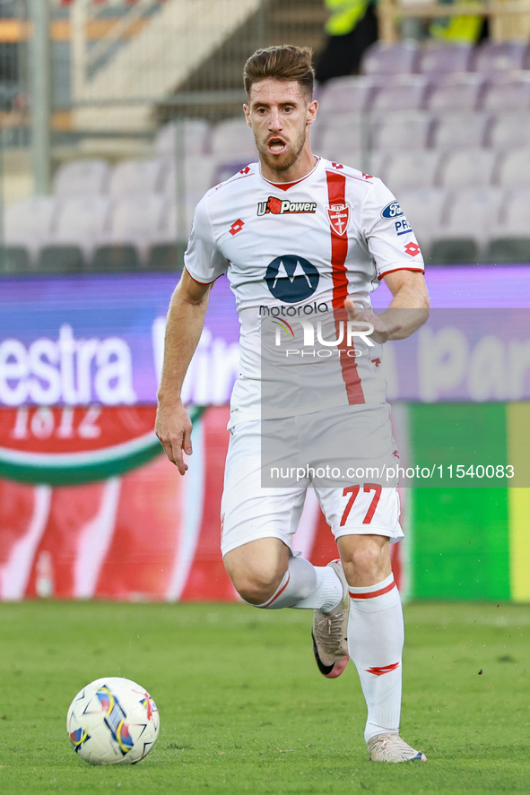 Georgios Kyriakopoulos of AC Monza controls the ball during the Italian Serie A football match between ACF Fiorentina and AC Monza in Floren...