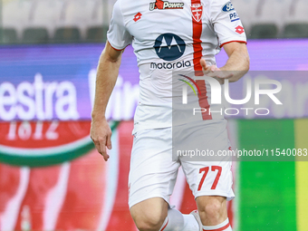 Georgios Kyriakopoulos of AC Monza controls the ball during the Italian Serie A football match between ACF Fiorentina and AC Monza in Floren...