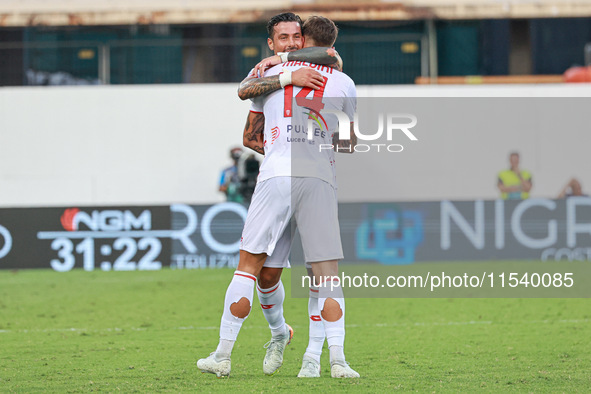 Georgios Kyriakopoulos of AC Monza during the Italian Serie A football match between ACF Fiorentina and AC Monza in Florence, Italy, on Sept...