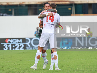 Georgios Kyriakopoulos of AC Monza during the Italian Serie A football match between ACF Fiorentina and AC Monza in Florence, Italy, on Sept...