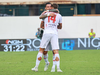 Georgios Kyriakopoulos of AC Monza during the Italian Serie A football match between ACF Fiorentina and AC Monza in Florence, Italy, on Sept...