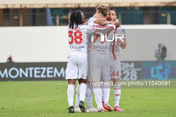 The Italian Serie A football match between ACF Fiorentina and A.C. Monza takes place in Florence, Italy, on September 1, 2024, at the Artemi...