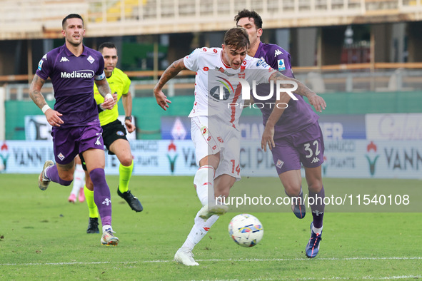 The Italian Serie A football match between ACF Fiorentina and A.C. Monza takes place in Florence, Italy, on September 1, 2024, at the Artemi...