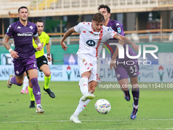 The Italian Serie A football match between ACF Fiorentina and A.C. Monza takes place in Florence, Italy, on September 1, 2024, at the Artemi...