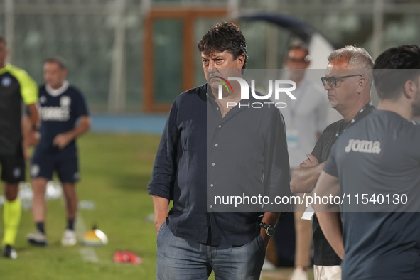 Daniele Sebastiani is present before the Serie C NOW match between Delfino Pescara 1936 and Torres at Stadio Adriatico ''Giovanni Cornacchia...