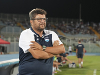 Silvio Baldini is the head coach of Delfino Pescara 1936 during the Serie C NOW match between Delfino Pescara 1936 and Torres at Stadio Adri...