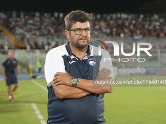 Silvio Baldini is the head coach of Delfino Pescara 1936 during the Serie C NOW match between Delfino Pescara 1936 and Torres at Stadio Adri...