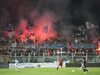 Curva Nord Pescara during the Serie C NOW match between Delfino Pescara 1936 and Torres at Stadio Adriatico ''Giovanni Cornacchia'' in Pesca...