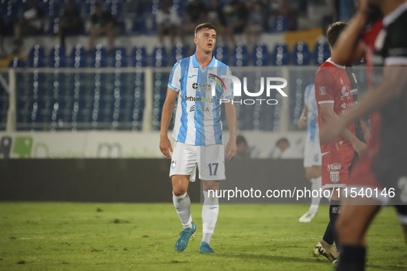 Georgi Tunjov of Delfino Pescara 1936 during the Serie C NOW match between Delfino Pescara 1936 and Torres at Stadio Adriatico ''Giovanni Co...