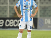 Niccolo Squizzato of Delfino Pescara 1936 during the Serie C NOW match between Delfino Pescara 1936 and Torres at Stadio Adriatico ''Giovann...