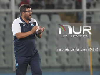 Silvio Baldini is the head coach of Delfino Pescara 1936 during the Serie C NOW match between Delfino Pescara 1936 and Torres at Stadio Adri...